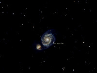 M51, Whirlpool Galaxy with Super Nova