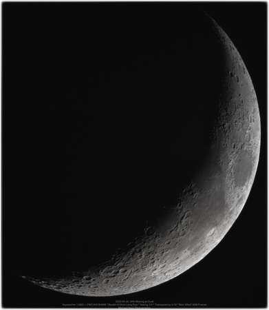Moon, May 26, 2020  20% Waxing