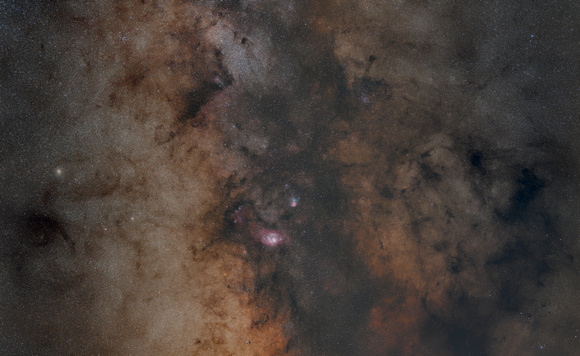 Messier 8 and 20 RGB
