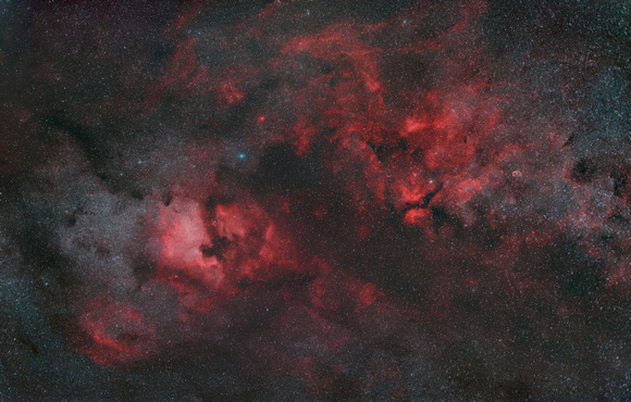 North America nebula (NGC 7000) and the Sadr region (IC 1318)