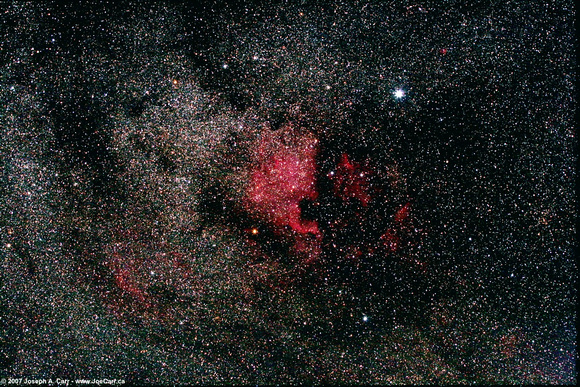 NGC 7000 North America Nebula & Pelican Nebula