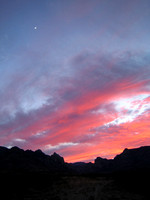 Sunset and Moon, Portal, Arizona
