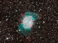 M27 - The Dumbell Planetary Nebula, v3