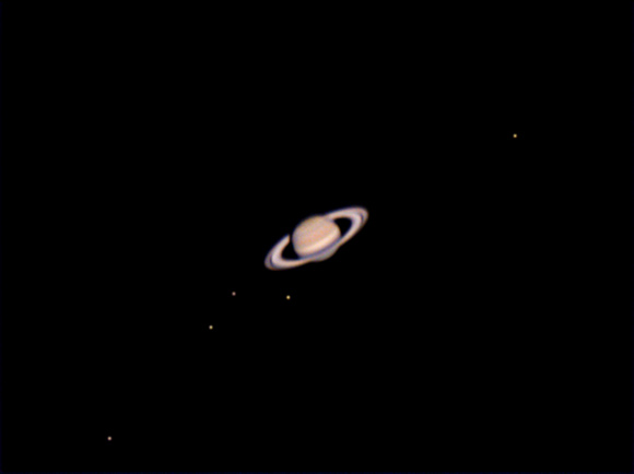 Saturn and Moons Aug 28, 2021