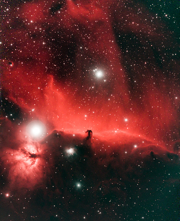 Horsehead and Flame nebulas Dec 26-31, 2021