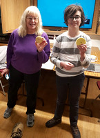 Diane & Nathan with their Transit of Mercury cookies