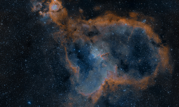 Heart Nebula - Simulated Hubble Palette