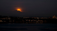 Full Moon 4 Hunter's Moon Rising over Mt Baker Oct 31 2020