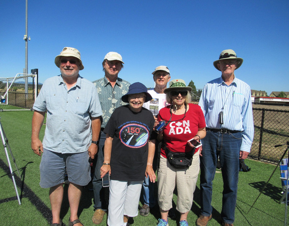 RASC Victoria members at the 2017 Total Solar Eclipse