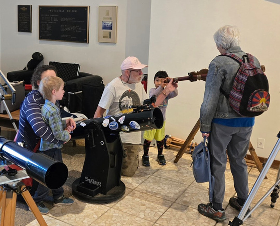 Bill Weir's telescopes at International Astronomy Day, 2025