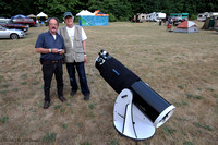 Bruno Quenneville & Nelson Walker beside Bruno's 12" collapsible Dobsonian