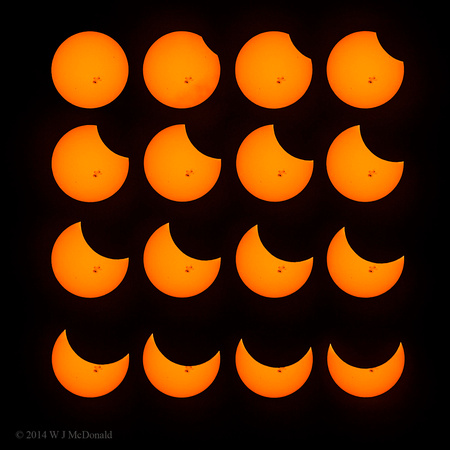 Partial Solar Eclipse sequence