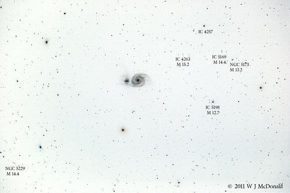 Inverted Wide field M51