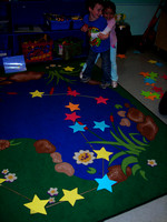 Kids having fun on the indoor starfield