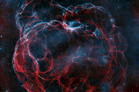 SH2-240 Spaghetti Nebula in SHO