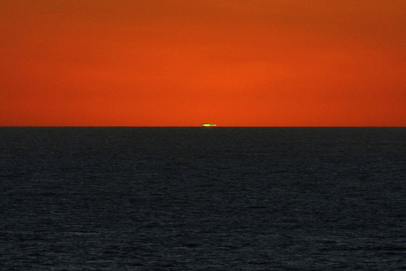 Green flash at sea
