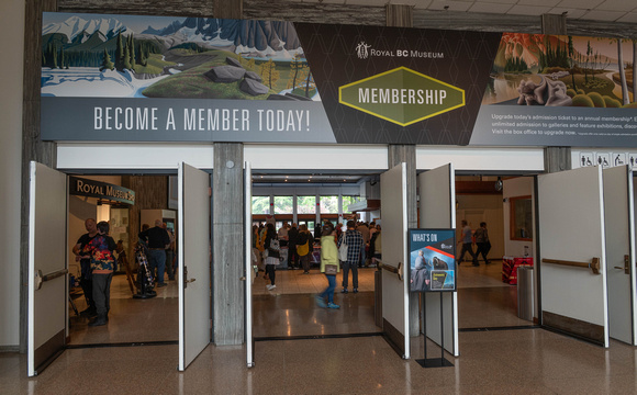 Entrance to the exhibits