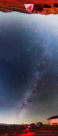 Milky Way overhead panorama