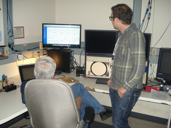 Dave Balam & Dan Posey in the Plaskett Control Room