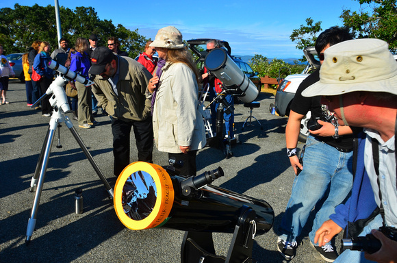 The crowd at the Transit of Venus - Mt. Tolmie