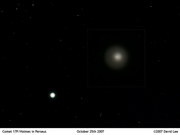 Comet 17P/Holmes: October 25th 2007