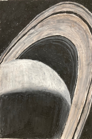 Sketch of Saturn's rings