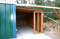 Storage shed interior