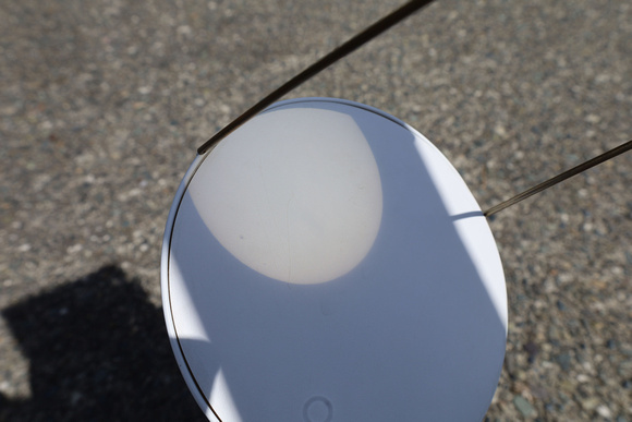 Solar viewing from the plaza using eyepiece projection