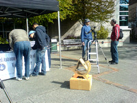 Setting up for solar observing