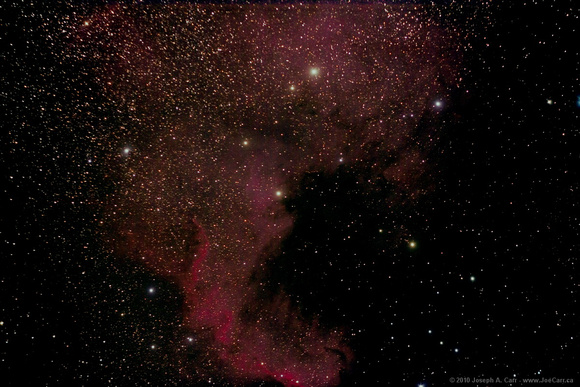 NGC 7000 North America Nebula - "Caribbean" region