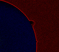 The "haystack" solar prominence in Ha