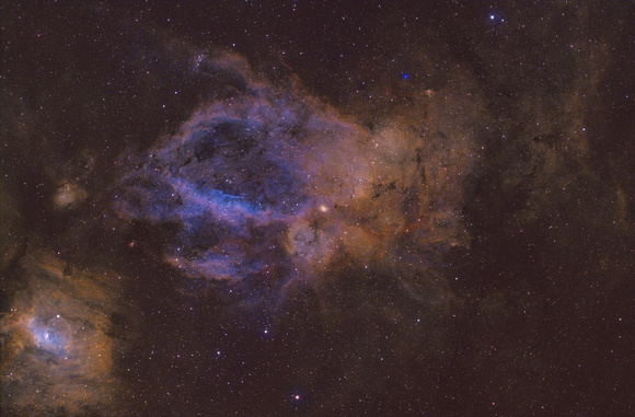 SH2_157 Lobster Claw Nebula