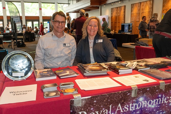 Clint and Melissa at the RASC Welcome Desk