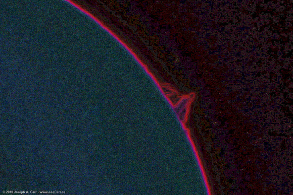 Solar prominence in Ha