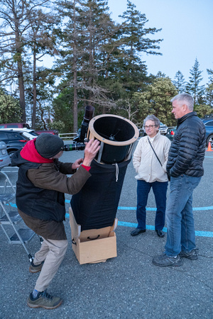 Telescopes in the parking lot