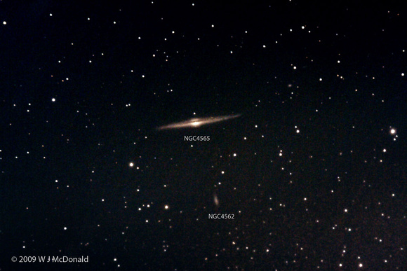 NGC4565 and 4562 - Cropped