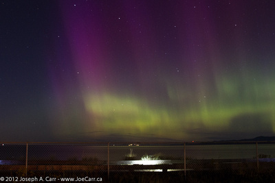 RASC Victoria Centre: Aurora - Sept 4, 2012 &emdash; Aurora from Parksville beach